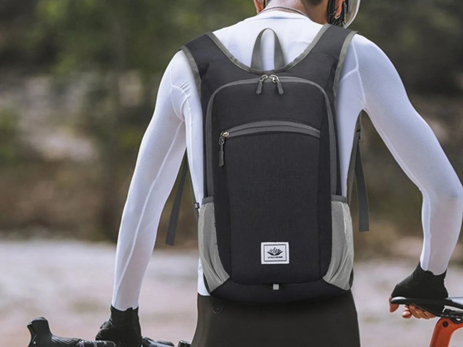 Travel Black Sport Bag Daypack Gym Bag Backpack Foldable Hiking Easy-to-use Excellent craftsmanship Unisex