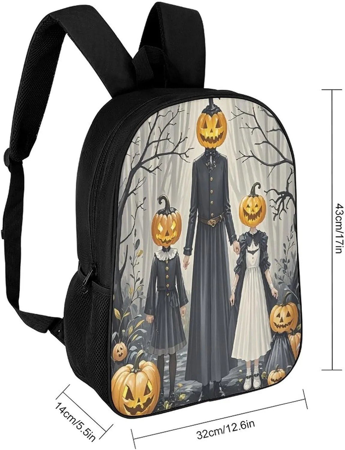 Travel Laptop Backpack Slim Durable Lightweight Back Pack Cute Pumpkin Family Small Backpack For Women Men