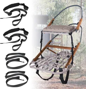 Tree Stand Backpack Straps and Utility Straps Deer Hunting Accessories Tree Stand Holding Climbing Transport System Hunting Backpack Treestand Carrying Stabilizer Strap Lightweight 4PCS