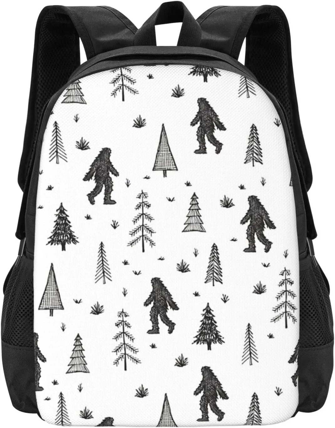Trees   Ye-Ti Pattern Lightweight Packable Backpack Travel Casual Hiking Daypack Foldable Backpack For Men Women