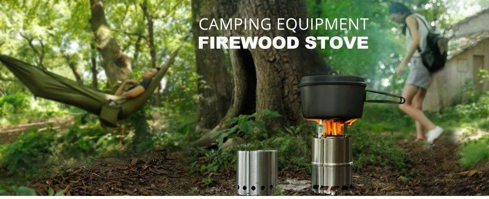 Ultra-Portable Wood Burning Camping Stove