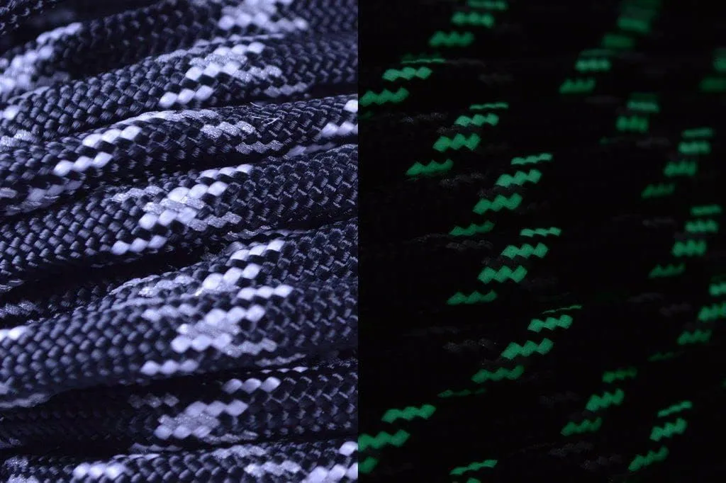 ULTRACORD 50 & 100 ft. Reflective, Glow in The Dark, Fishing Line & Jute Inside The Paracord!!