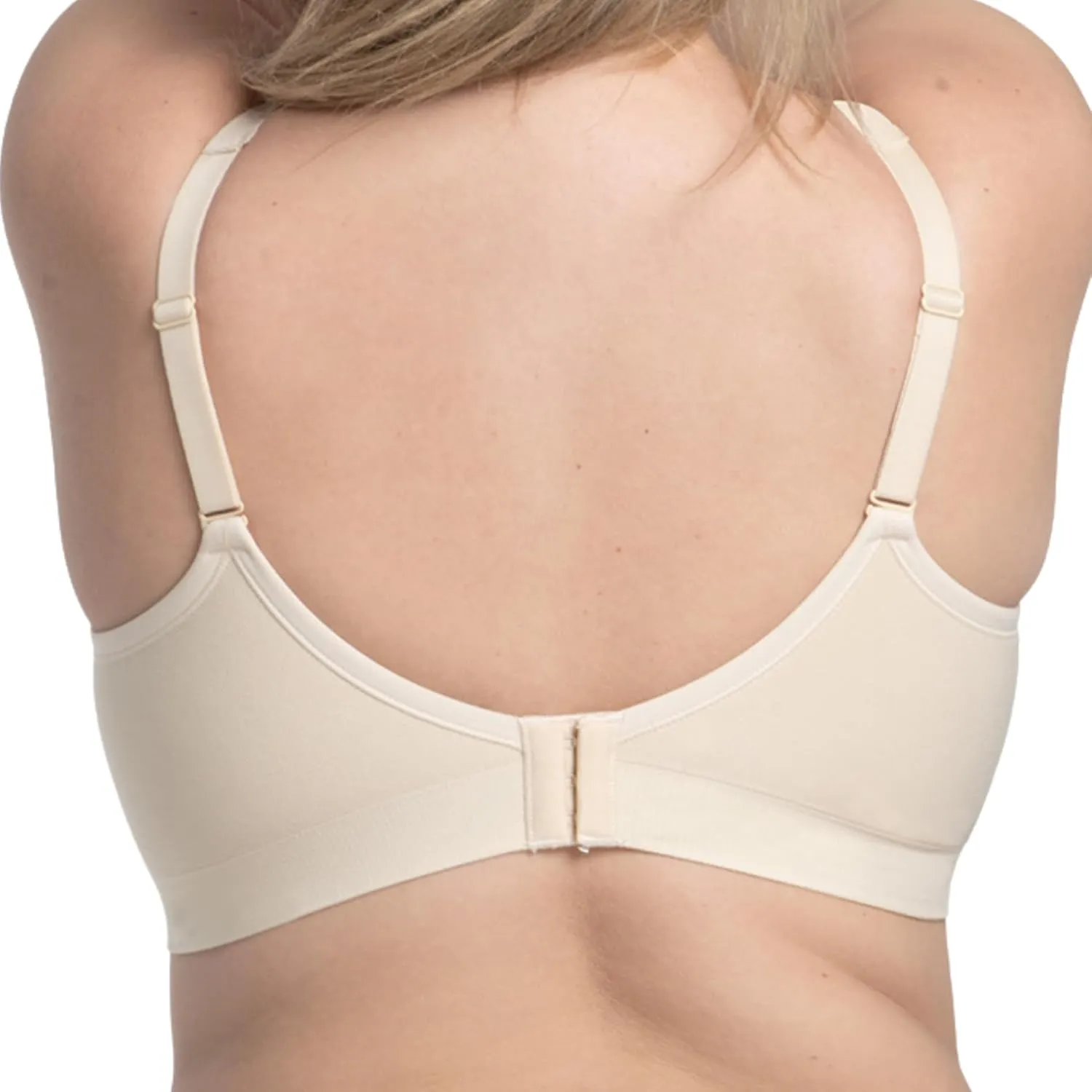 Underoutfit Comfort Shaping Bra - Wireless Everyday Bra with Adjustable Lace Straps