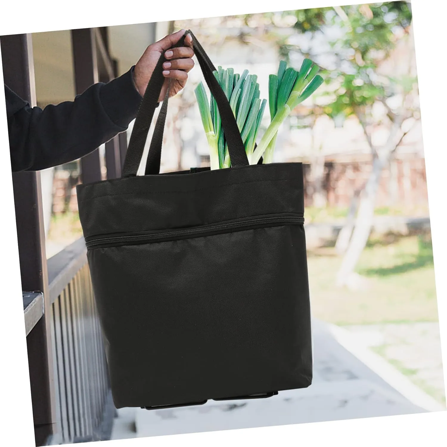 Unomor Storage Bag with Wheels Portable ing Tote Shopping Bag Carts Travel Tote Bag Shopping Basket Foldable
