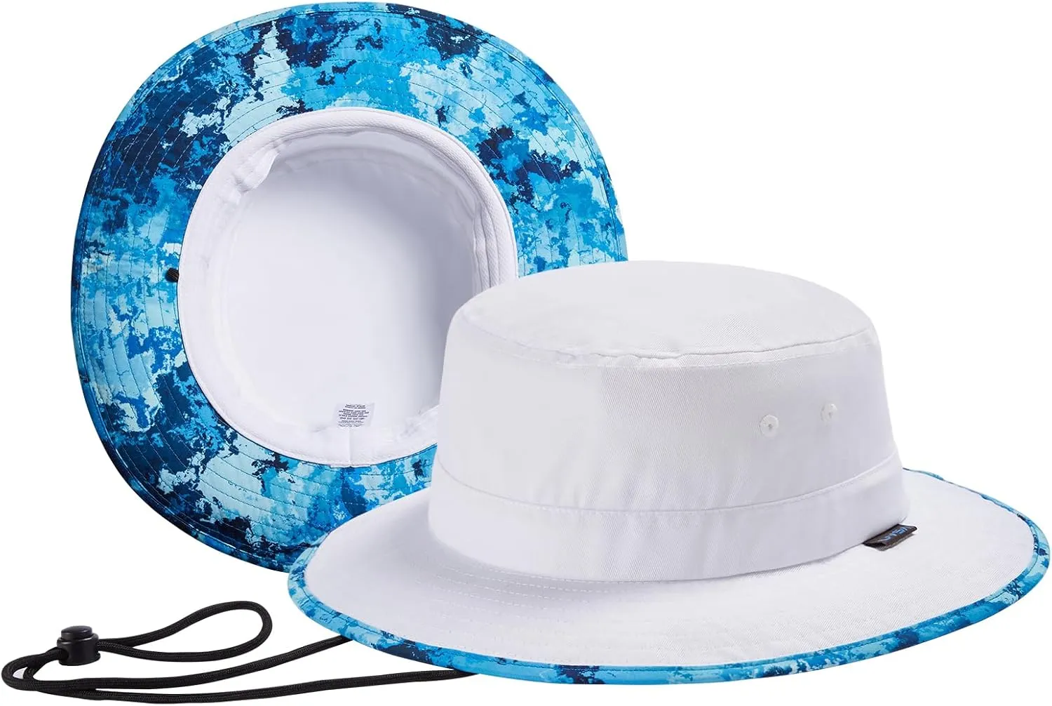 UPF 50  Foldable Sun Hat Patterned Under Brim Bucket Hats for Summer Hiking Fishing Beach Safari Men Women