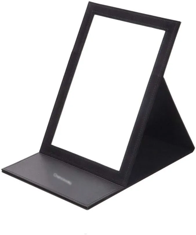 Vanity Mirror Make-up Mirror Large Portable Desktop Foldable Makeup Mirror Bedroom Room Mirror Foldable Portable High-Definition Mirror Household Cosmetic Mirror