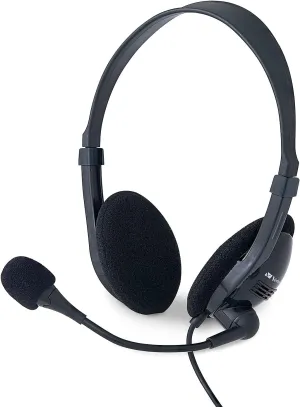 Verbatim Stereo USB Headset with Microphone and in-Line Remote