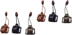VICASKY Webbing Buckle Clamp Rubber Band Flashlight Buckle Clasp Back Straps Clip Abs Nylon Flashlight Buckle