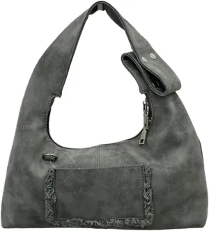 Vintage Underarm Bag for Women Y2K Designer Bag Suede Shoulder Bag Suede Fall Purse Top Handle Tote Handbag