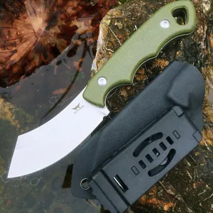 Watchman WF217 EDC Fixed Blade Knife 14C28N Blade Steel Micarta Handle with Kydex Sheaths for Outdoor Activities Camping