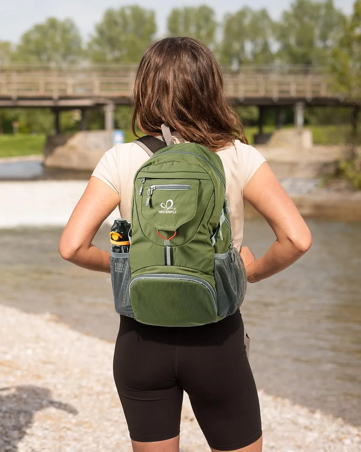WATERFLY Small Lightweight Packable Backpack: 20l Ultra Light Foldable Travel Hiking Camping Daypack Day Pack for Man Woman