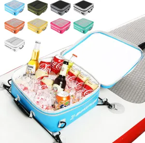 Waterproof PVC Paddleboard Cooler Deck Bag - 12 Can Soft Insulated Cooler for Paddleboarding, Camping, Kayaking
