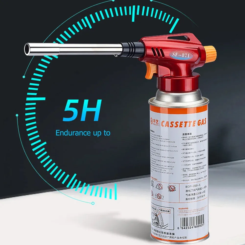 Welding Heating Burner Liquefied Propane Gas Tool for Outdoor Camping BBQ - Gas Torch Lighter for Cooking and Fire Starting