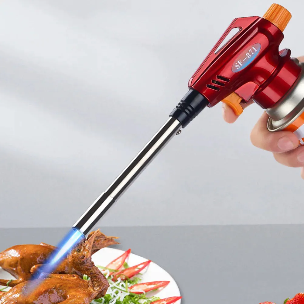 Welding Heating Burner Liquefied Propane Gas Tool for Outdoor Camping BBQ - Gas Torch Lighter for Cooking and Fire Starting