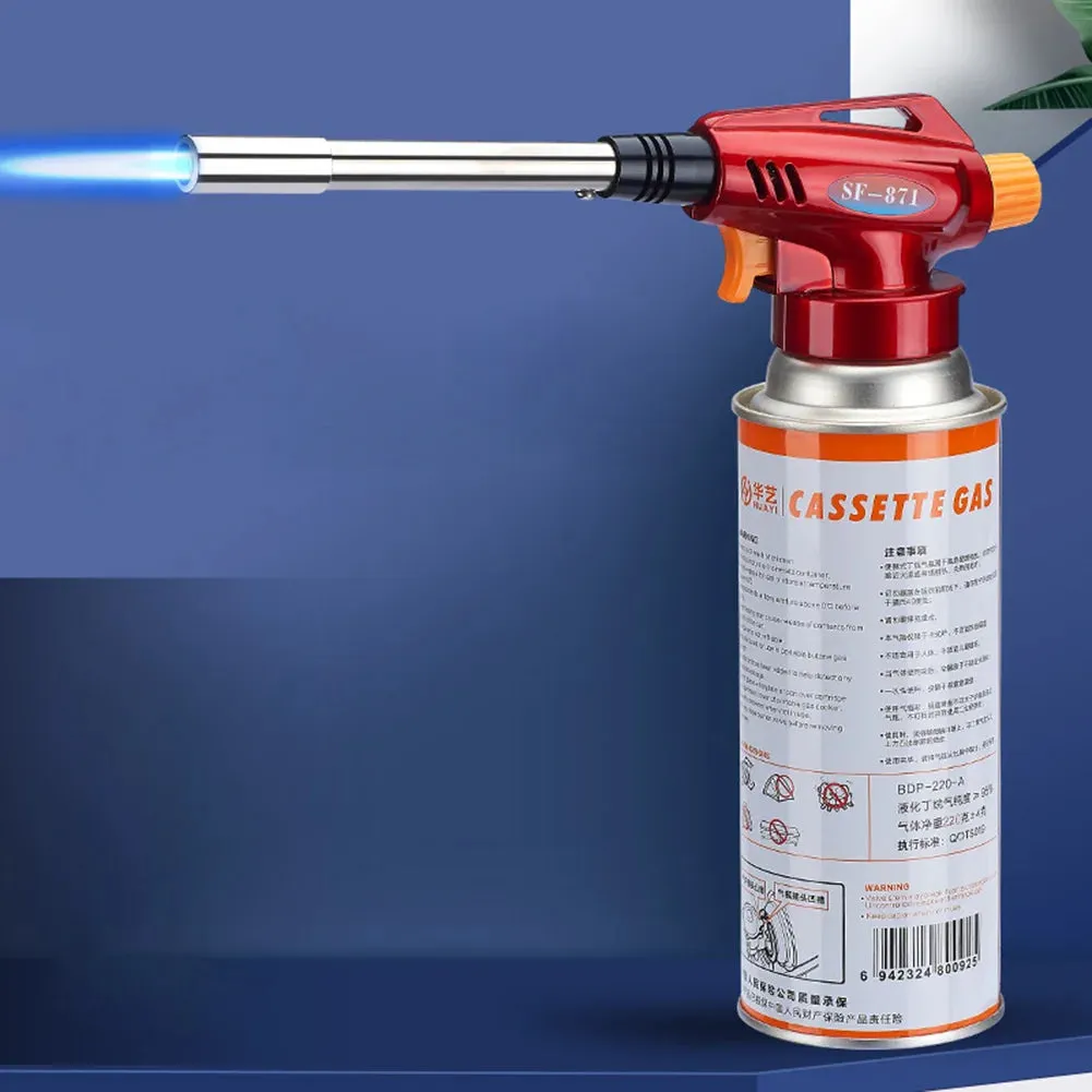 Welding Heating Burner Liquefied Propane Gas Tool for Outdoor Camping BBQ - Gas Torch Lighter for Cooking and Fire Starting