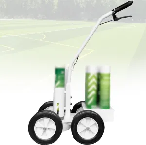 Wheel Transfer Line Marking Machine,4 Wheel applicator, Multifunction Athletic Field Marking Machine, Paint Line Striping Equipment, Road Factory, Court Scribing Device