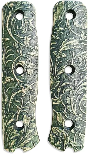 Wild Thickets Green Scales - Fällkniven F1X Knife by Svechnikov Workshop