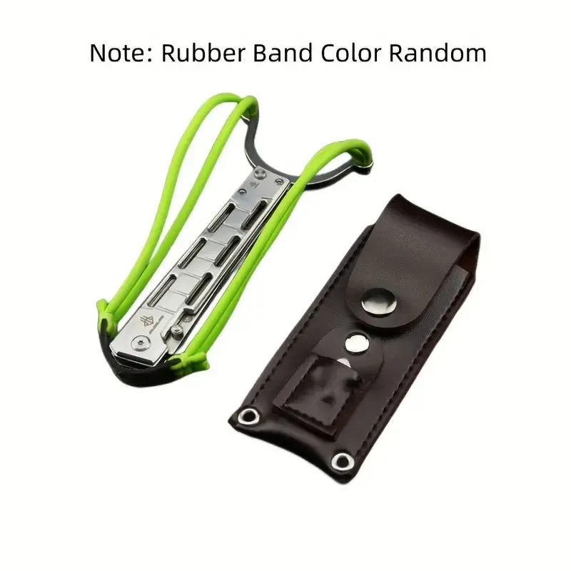 Wild West Ranger: Multifunctional EDC Folding Knife with Tactical Slingshot