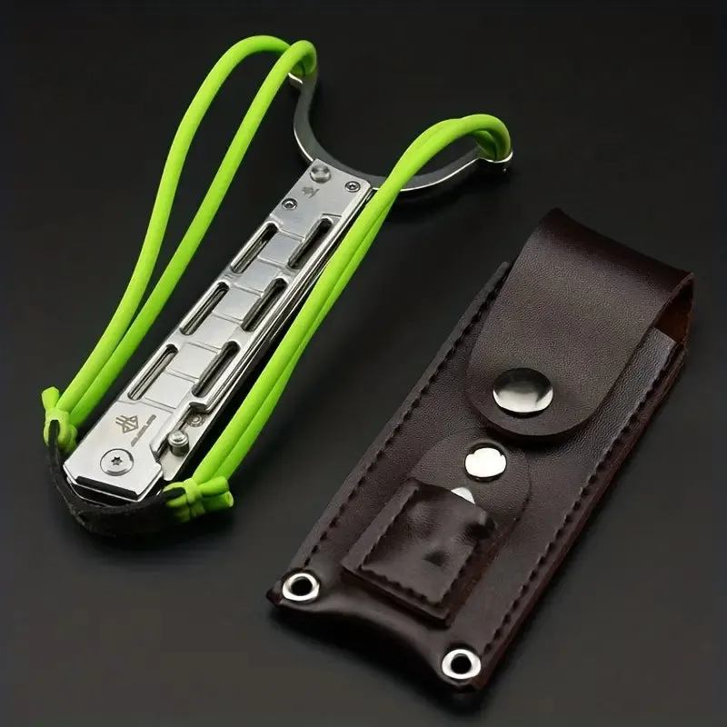 Wild West Ranger: Multifunctional EDC Folding Knife with Tactical Slingshot