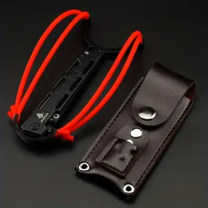 Wild West Ranger: Multifunctional EDC Folding Knife with Tactical Slingshot