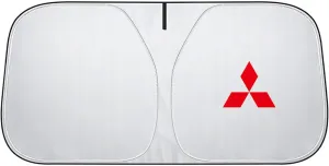 Windshield Sun Shade for Mitsubishi ASX Pajero Sport Outlander Grandis, Car Front Window Covers Sun Visor Protector, Foldable Blocks Sun Rays Sunshade, Easy Installation