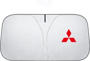 Windshield Sun Shade for Mitsubishi Pajero, Car Front Window Covers Sun Visor Protector, Foldable Blocks Sun Rays Sunshade, Easy Installation,A-70 * 140CM/27.56 * 55.12in