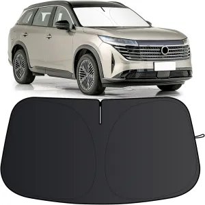 Windshield Sun Shade for Nissan Pathfinder 2022-2025 Foldable Sun Visor Protector for Pathfinder Accessories Sunshade Car Front Window Sunshades Blocks UV Rays