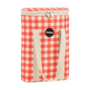 Wine Cooler Bag Red Check