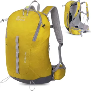WIPHA 26L Lightweight Hiking Daypack with High Strength Aluminum Support, Small Travel Hiking Backpack for Women Men (Yellow)