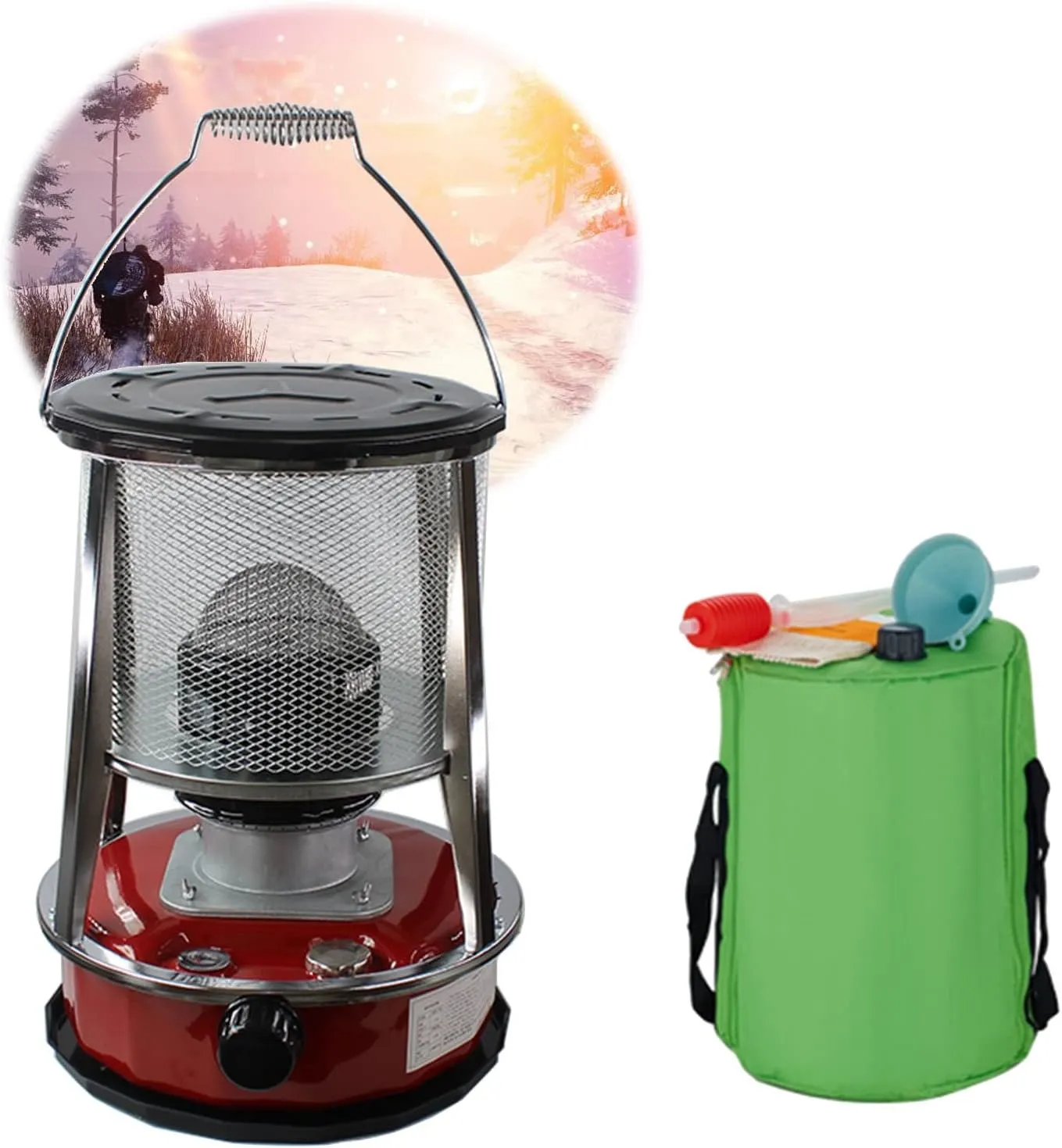 WJ Non-Electric Indoor Fuel Storage, Camping Tent Heating, Portable Storage Bag, Camping Heating and Cooking