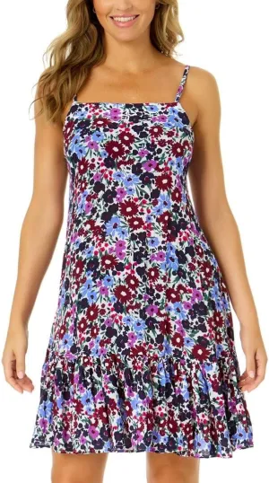 Women's Meadow Bouquet A Line Dress Swimsuit Cover Up