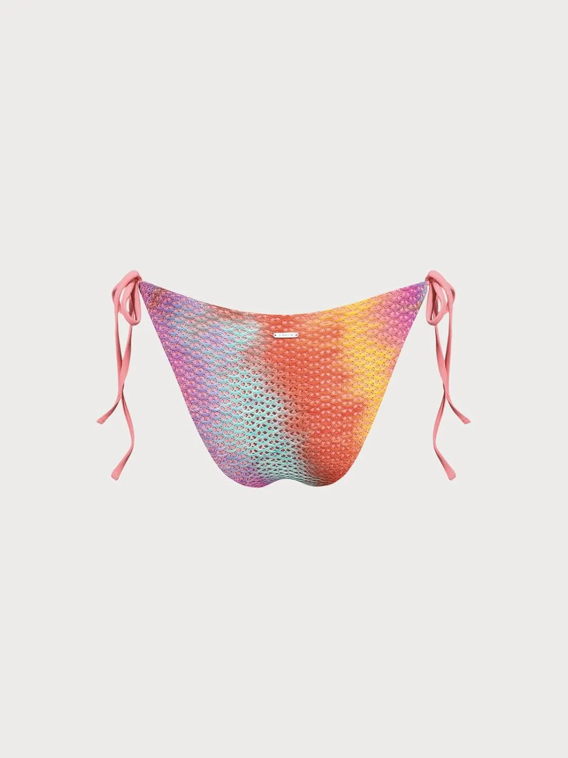 Women's Ribbed Tie Reversible Bikini Bottom Adjustable Hipster Full & High Cut Swimsuit
