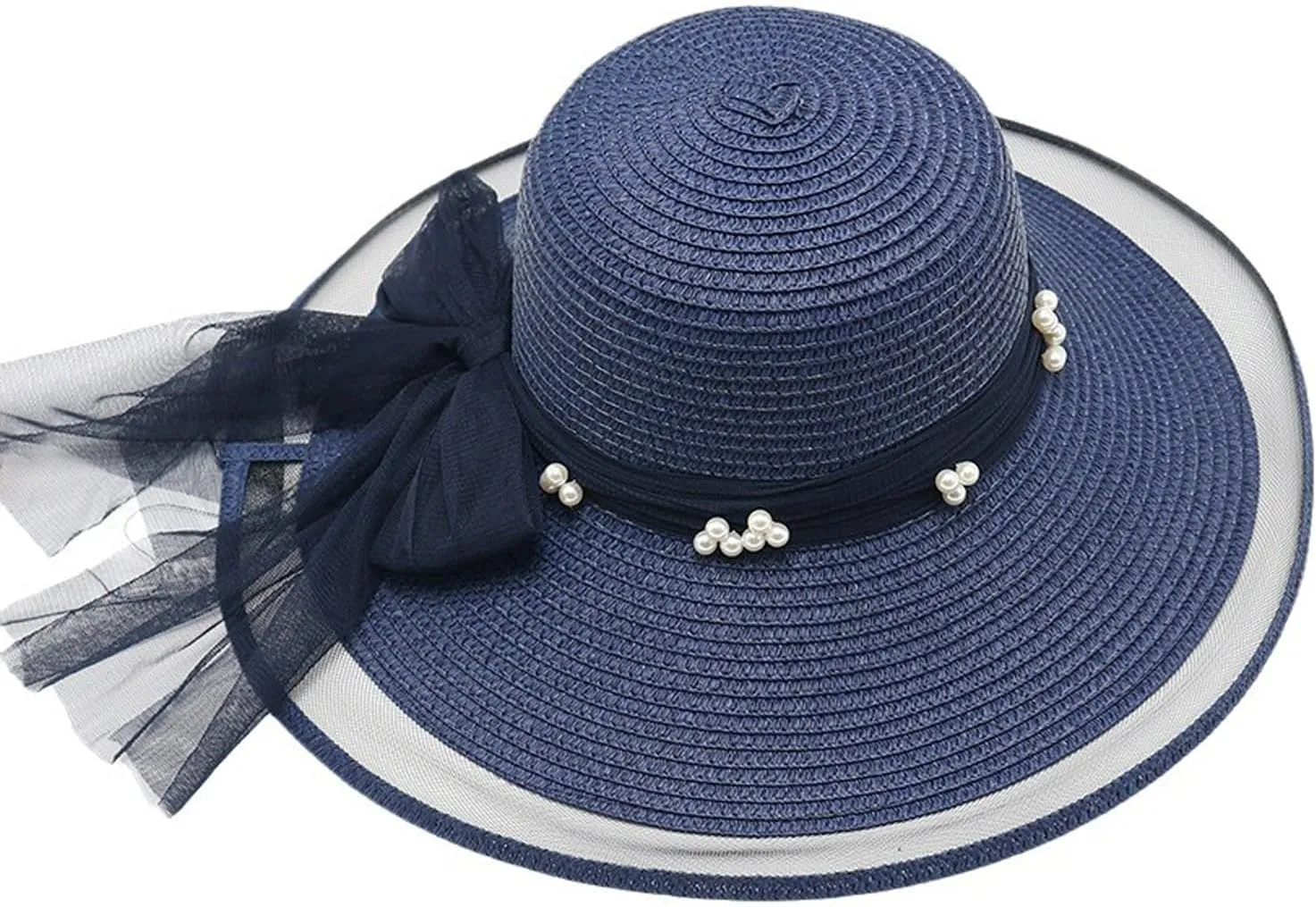 Women's Straw Wide Brim Sun hat Summer Beach hat Straw Hats Foldable Sun hat Luffy Straw hat
