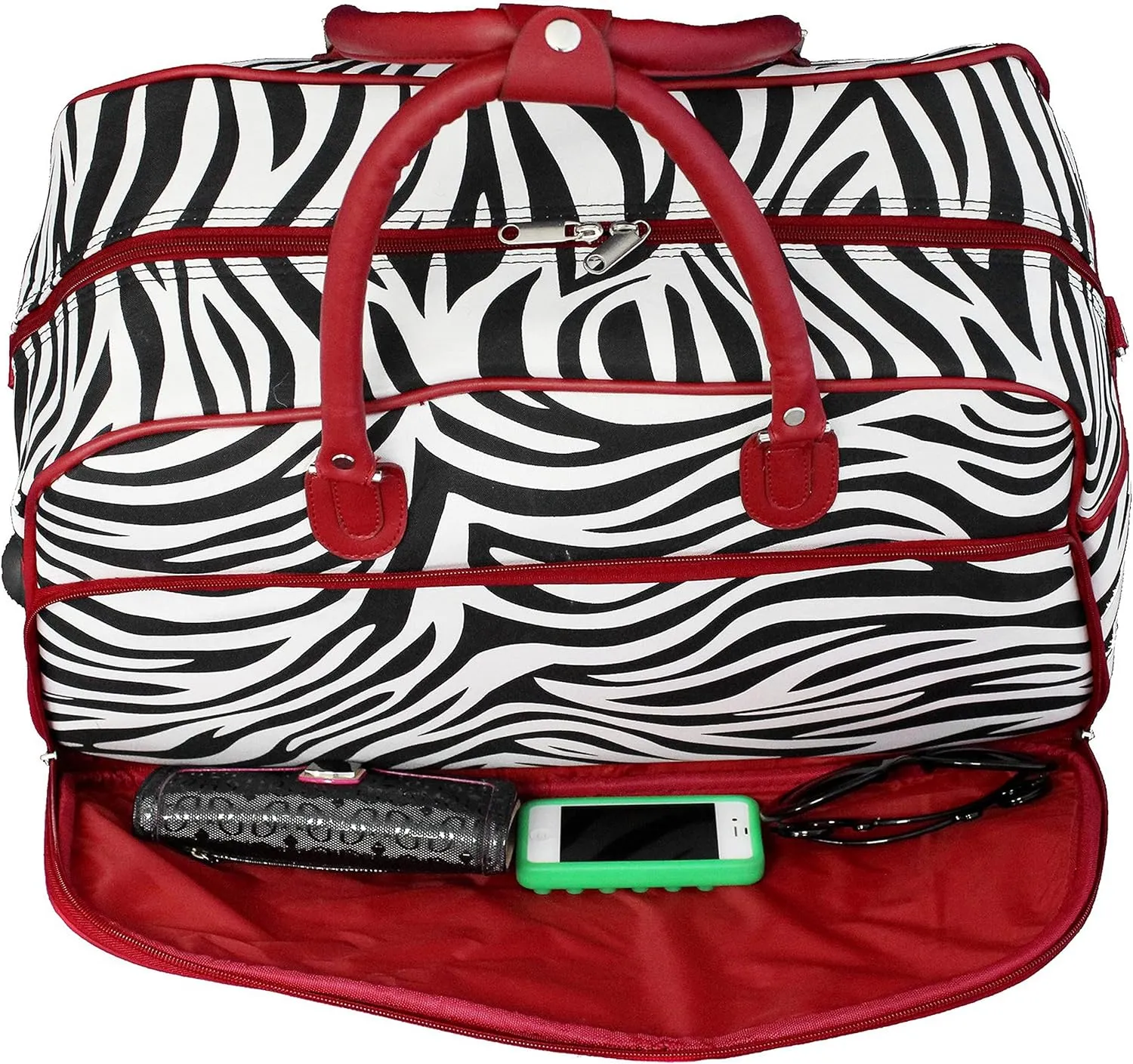 World Traveler Animal Prints 21-inch Carry-on Rolling Duffel Bag