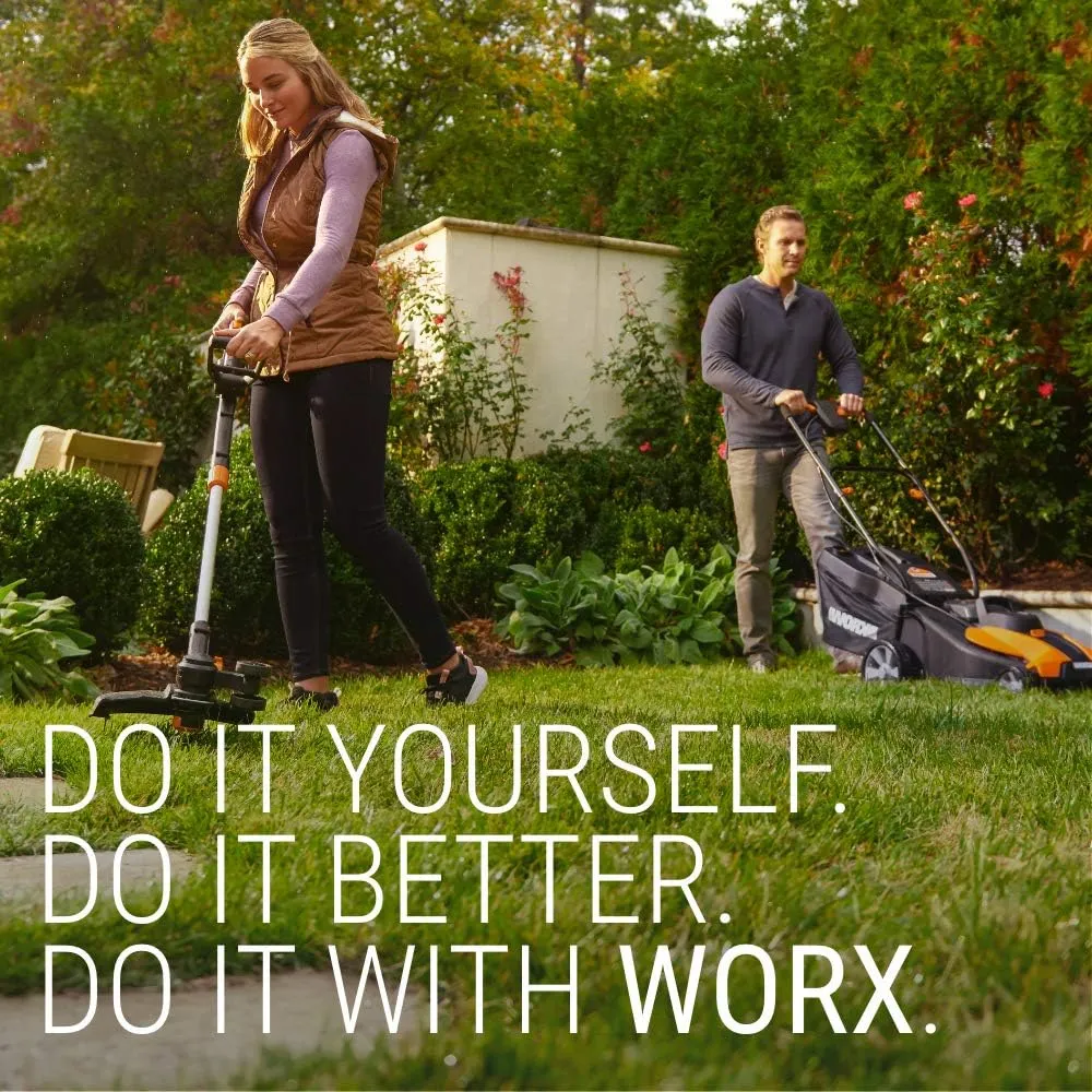 Worx Edger & Trimmer Lawn Tool Bundle - Electric Edger (12 Amp, 7.5")   Cordless String Trimmer/Edger (20V, 12")
