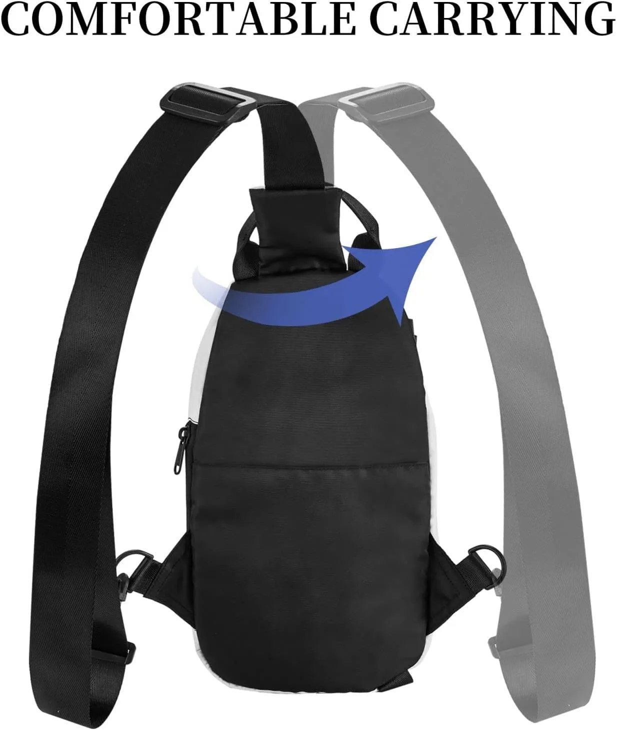 WURTON Crown Of Thorns Print Crossbody Backpack Cross Pack Lightweight Sling Bag Travel, Hiking