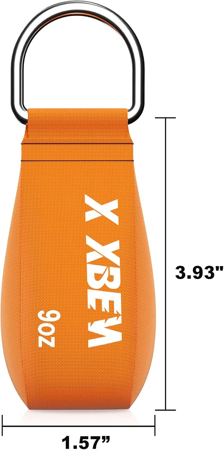 XBEN Arborist Throw Line Kit – 150ft Slick Rope & 9/11/15oz Throw Weight – Reflective Storage Bag – for Tree Climbing, Trimming, Camping – High/Low Limb Rigging – 200LB Tensile Strength