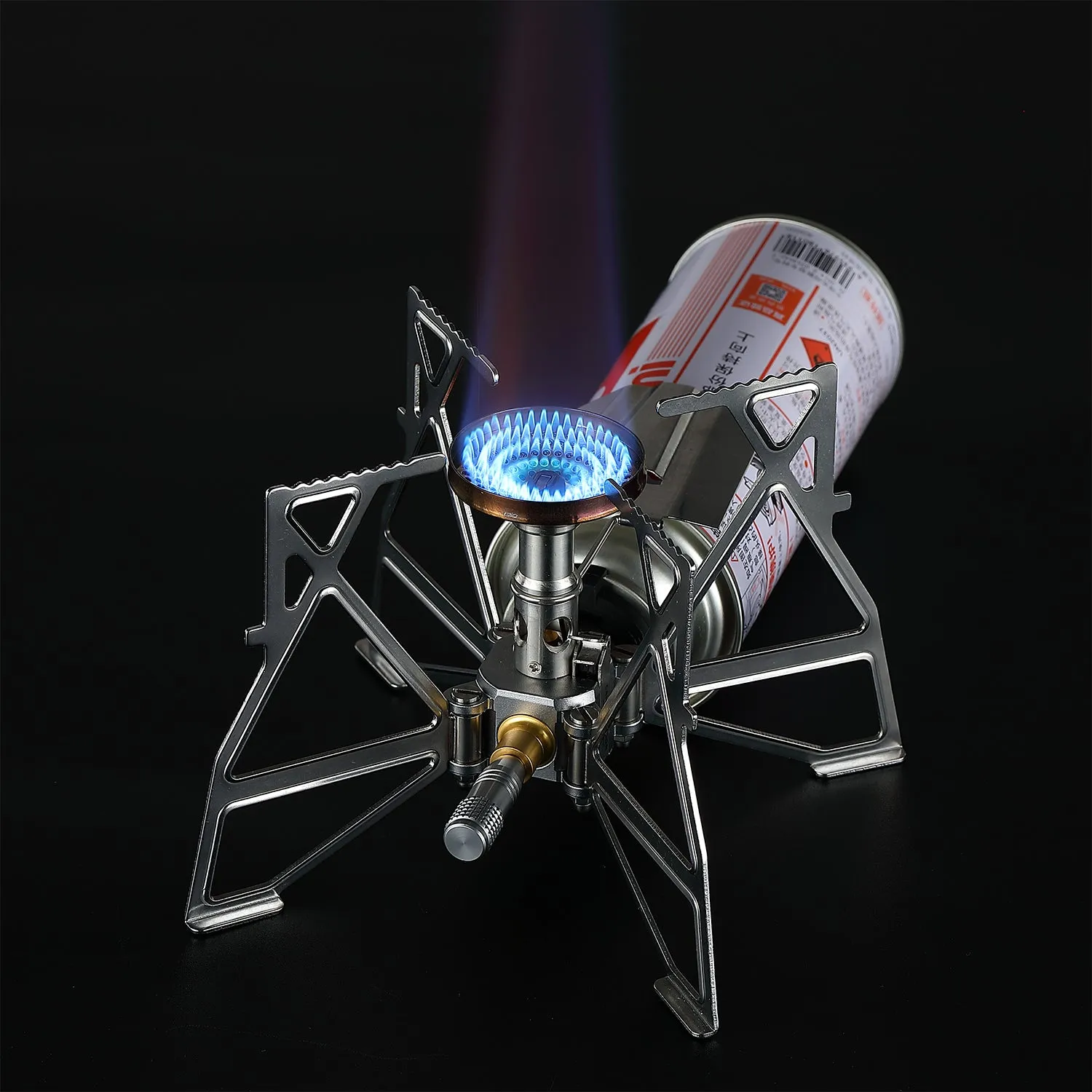 XD-3 Butane Camping Stove, Lightweight, Foldable, Igniter, Stainless Steel