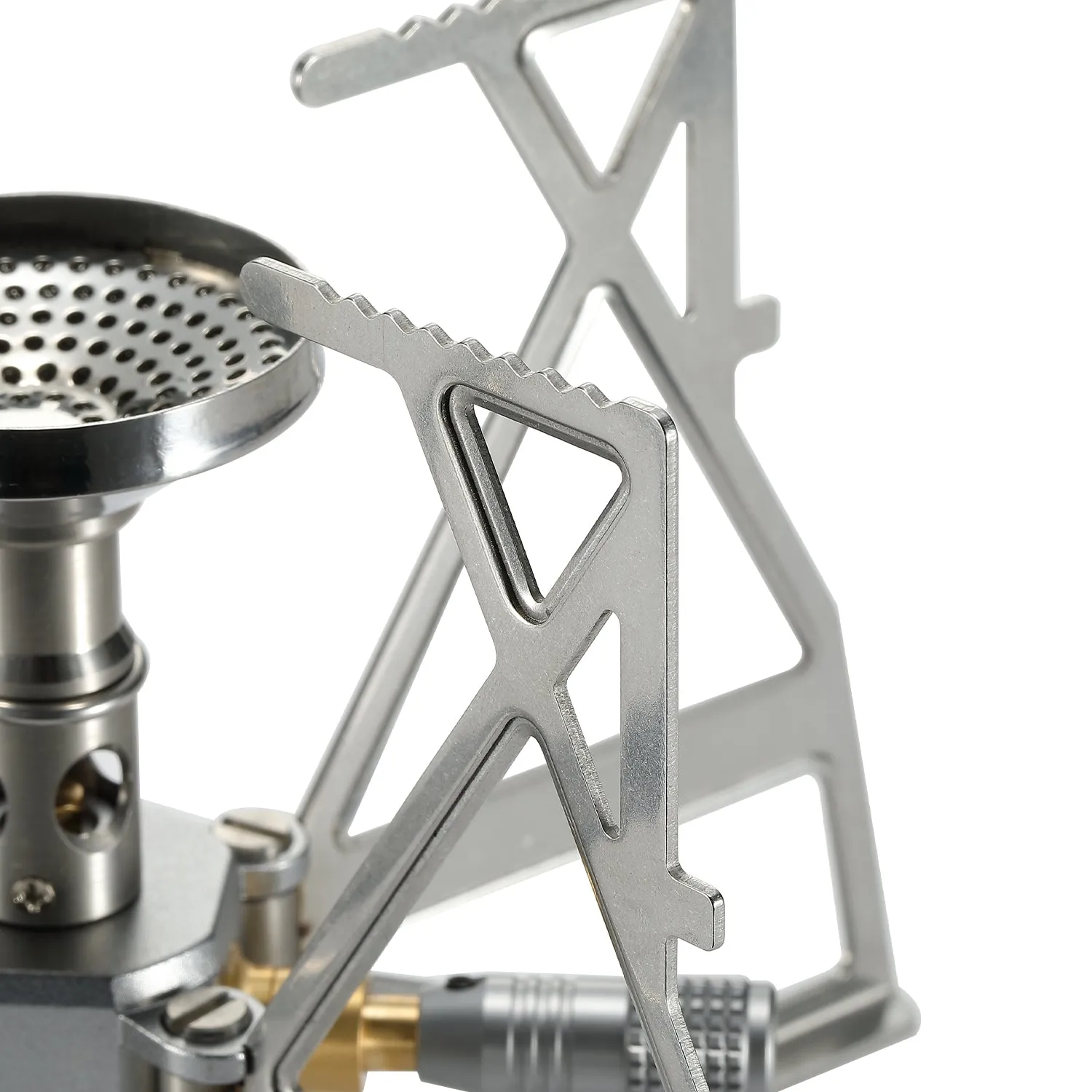XD-3-NE Butane Camping Stove, Lightweight, Foldable, Pressure Stabilizer, Stainless Steel