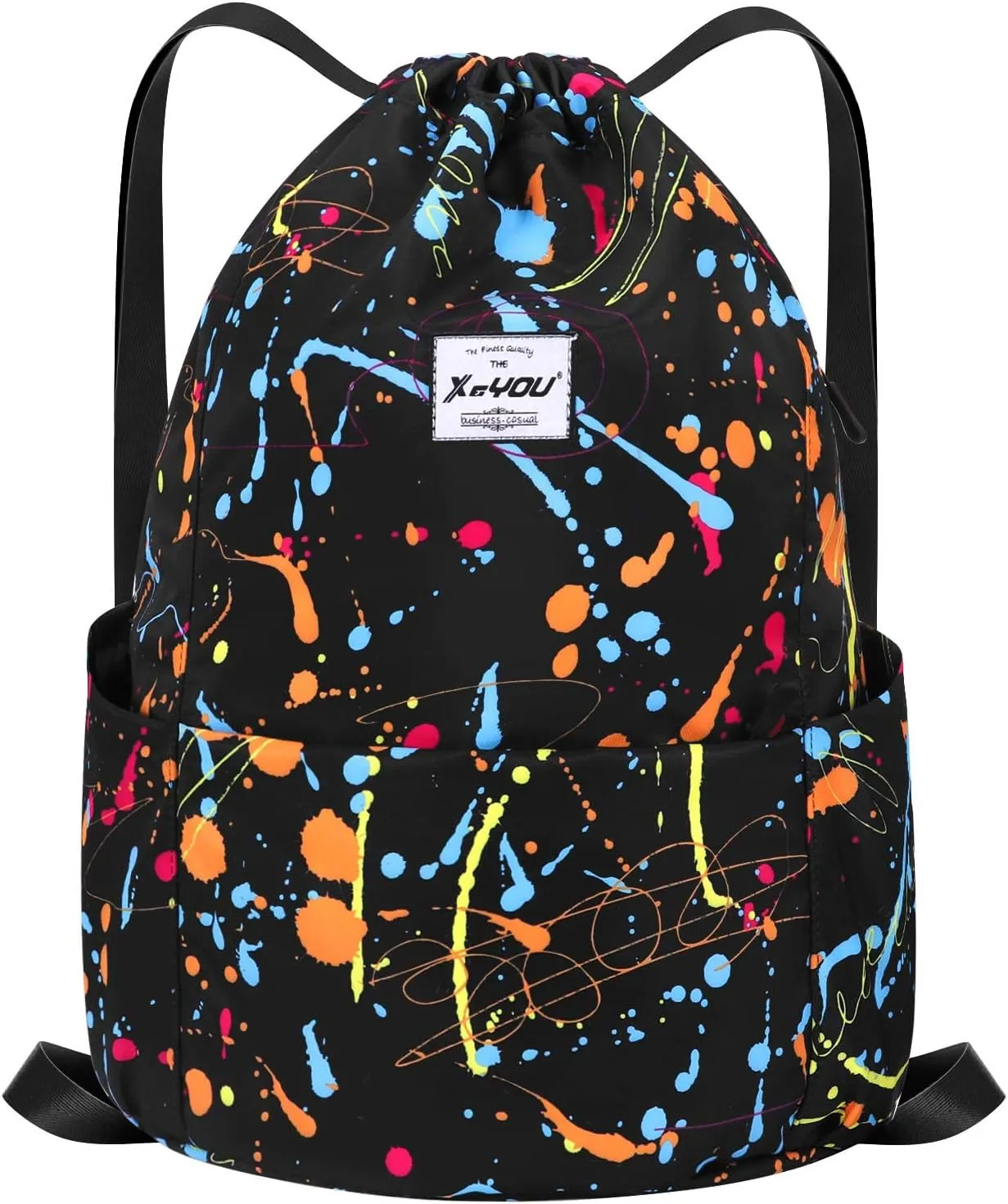 XEYOU Drawstring Sports Backpack Lightweight Gym Yoga Sackpack Shoulder Rucksack Casual Outdoor Daypack for Women and Men