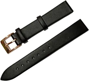 XLCZMYL Plain Weave Leather Watch strap 12 14 16 18 20 22 mm leather Watch band with Gold Pin buckle,9,12mm