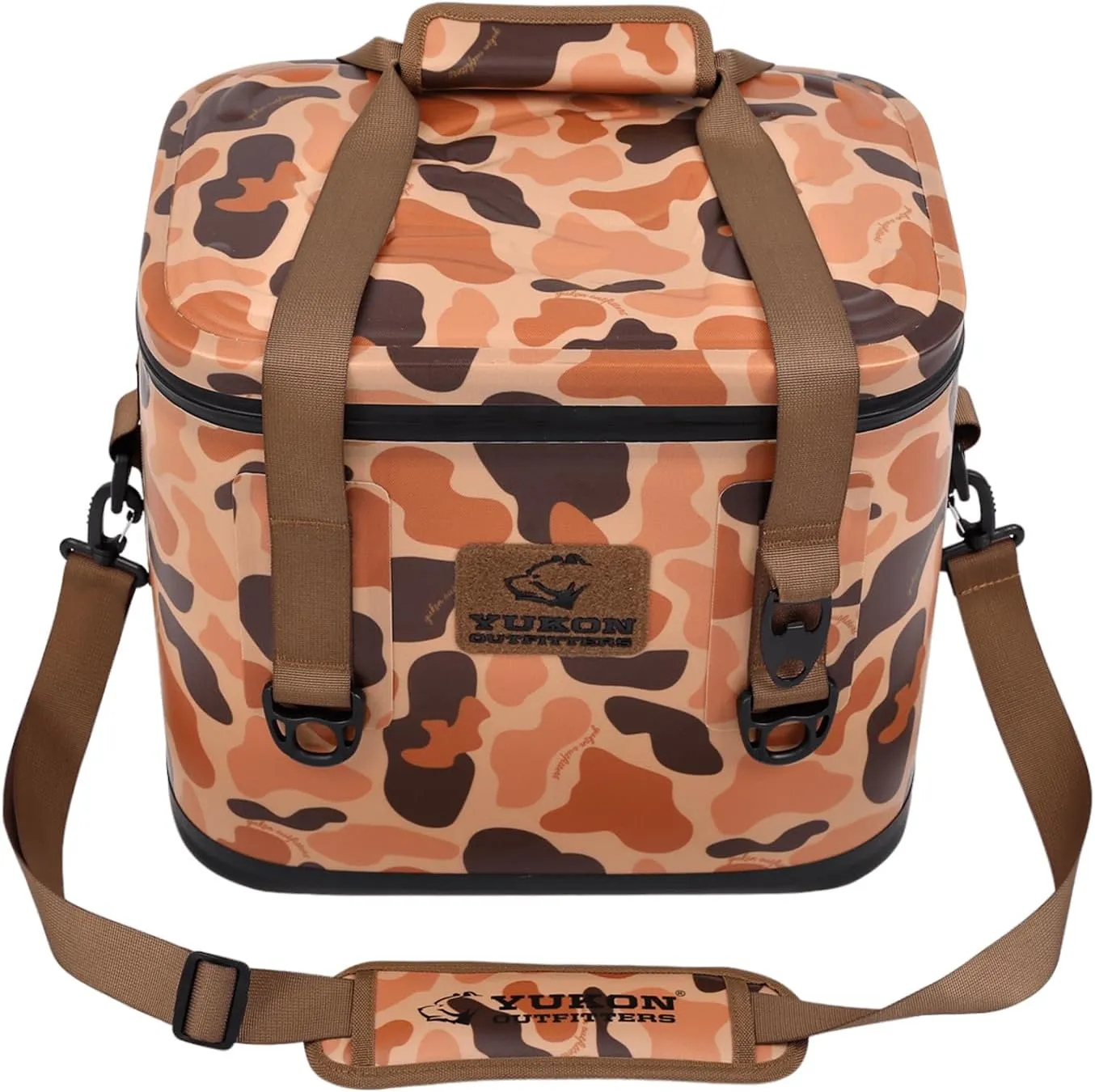Yukon Outfitters 30 Can Tech Cooler Bag, 54-Liter Durable TRU Welded Leakproof Insulated Outdoor Camping Boating Meal & Drink Lunchbox w/Airtight Zippers, Padded Carry Handle & Shoulder Strap