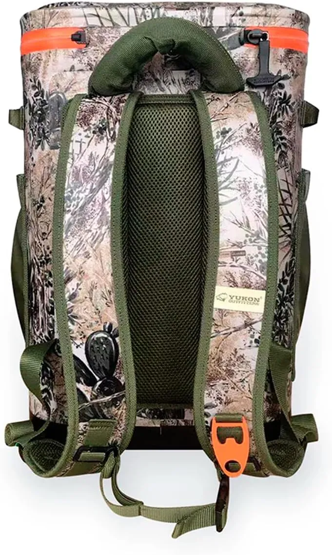 Yukon Outfitters Hatchie Backpack Cooler, 54-Liter Durable Insulated Cargo-Ready Outdoor Hiking Watersports Meals & Beverages Daypack Cooler w/Airtight Zippers, Padded Straps & Carry Handle