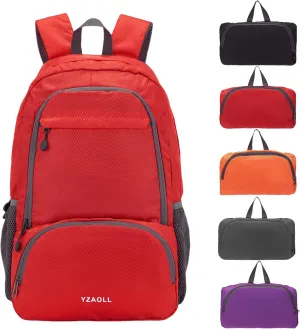 YZAOLL 30L Lightweight Packable Travel Hiking Backpack Daypack Foldable Backpack Water Resistant Daypack for Women Men