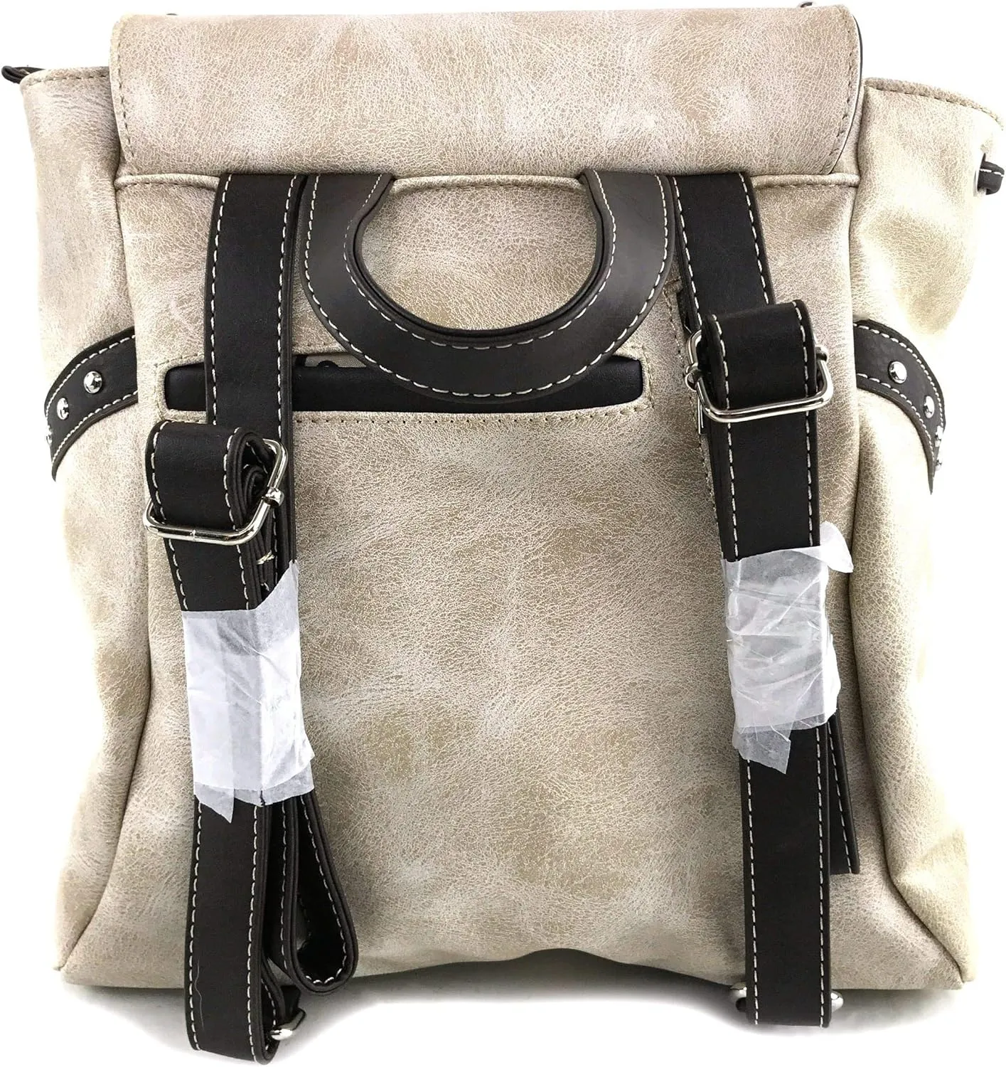 Zelris Western Country Cross Chevron Design Square Conceal Carry Rucksack Backpack with Matching Wallet Set