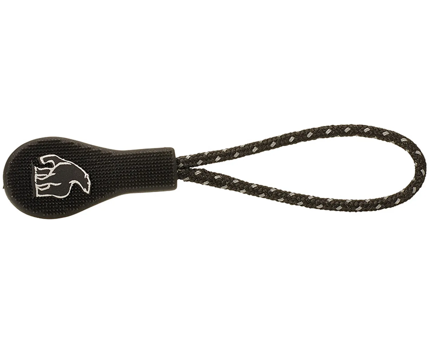 Zipper Puller Drop Shape/Bear (10 pcs) - Black