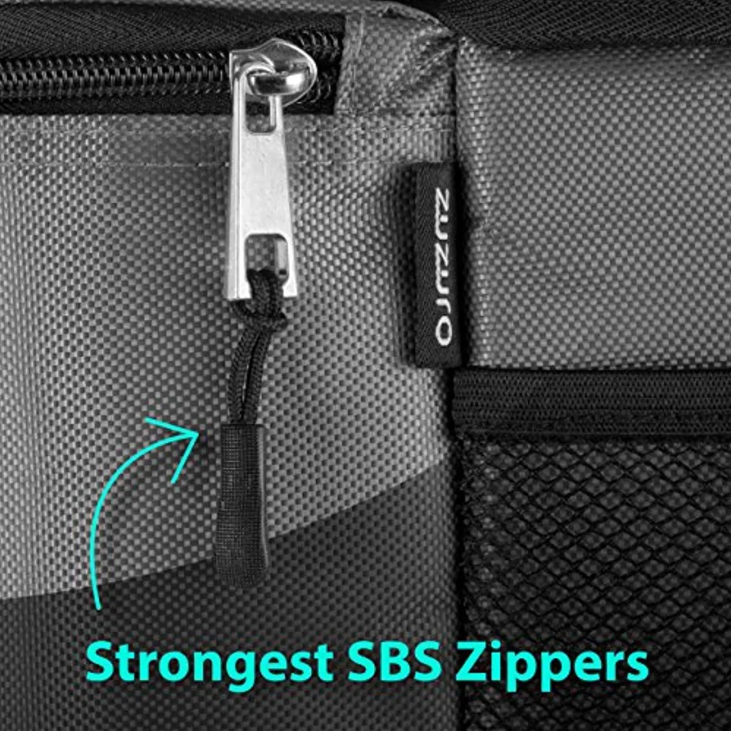 Zuzuro Lunch Bag Insulated Cooler Lunch Box w/ 3 Compartment - Heavy-Duty Fabric, Strong SBS Zippers - Includes 3 Meal Prep Lunch box Containers   2 Ice Packs. For Men Women Adults (Black)